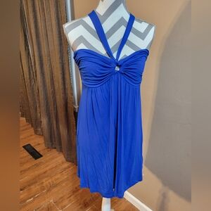 Forever 21 Royal Blue Halter Dress